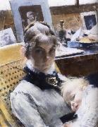 Carl Larsson Ateljeidyll oil painting reproduction